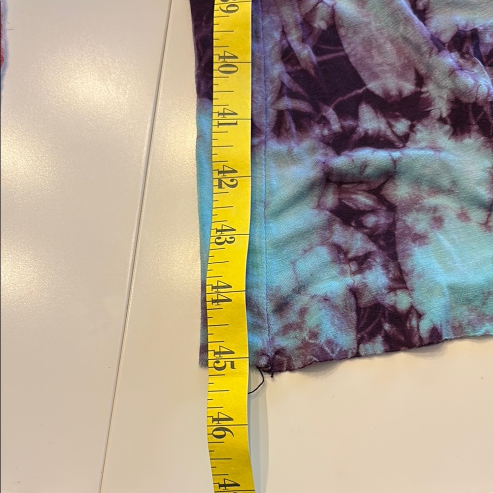 Lucky Brand Tie-Dye Maxi Skirt coverup- Purple and Blue - Picture 3 of 3